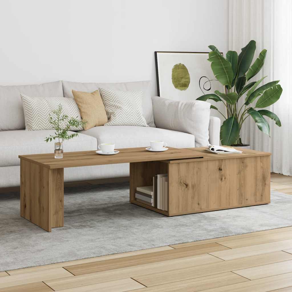 Sofabord 150X50X35 Cm Konstrueret Træ Antikt Træ