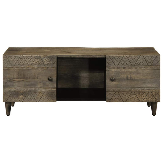 Sofabord 100X54X40 Cm Massivt Mangotræ Lysegrå