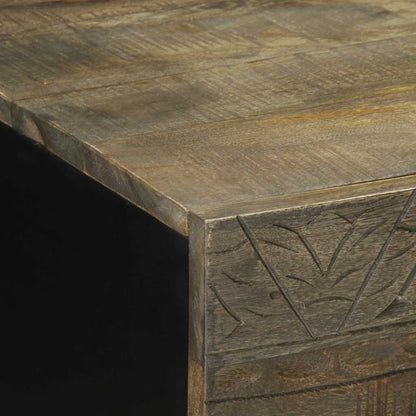 Sofabord 100X54X40 Cm Massivt Mangotræ Lysegrå