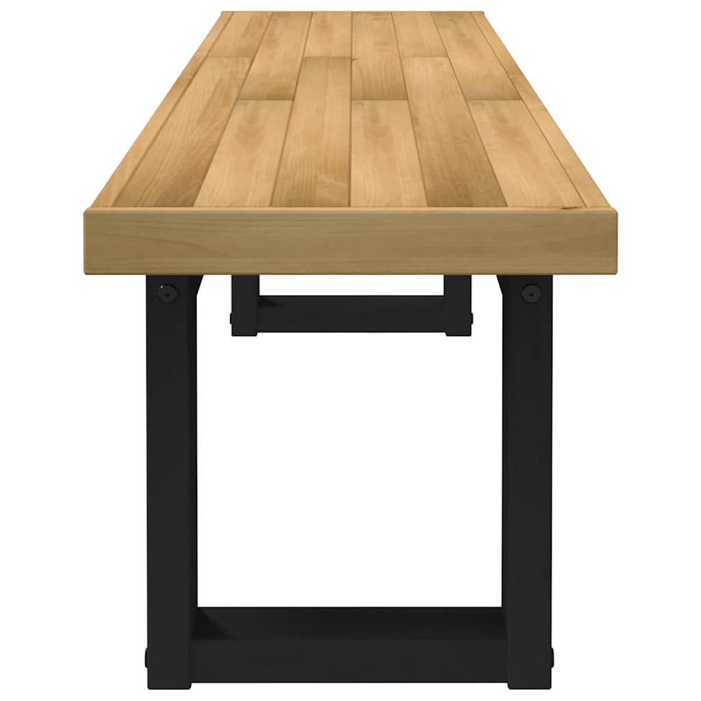 Spisebænk Noain U-Formede Ben 180X40X45 Cm Massivt Træ Fyrretræ