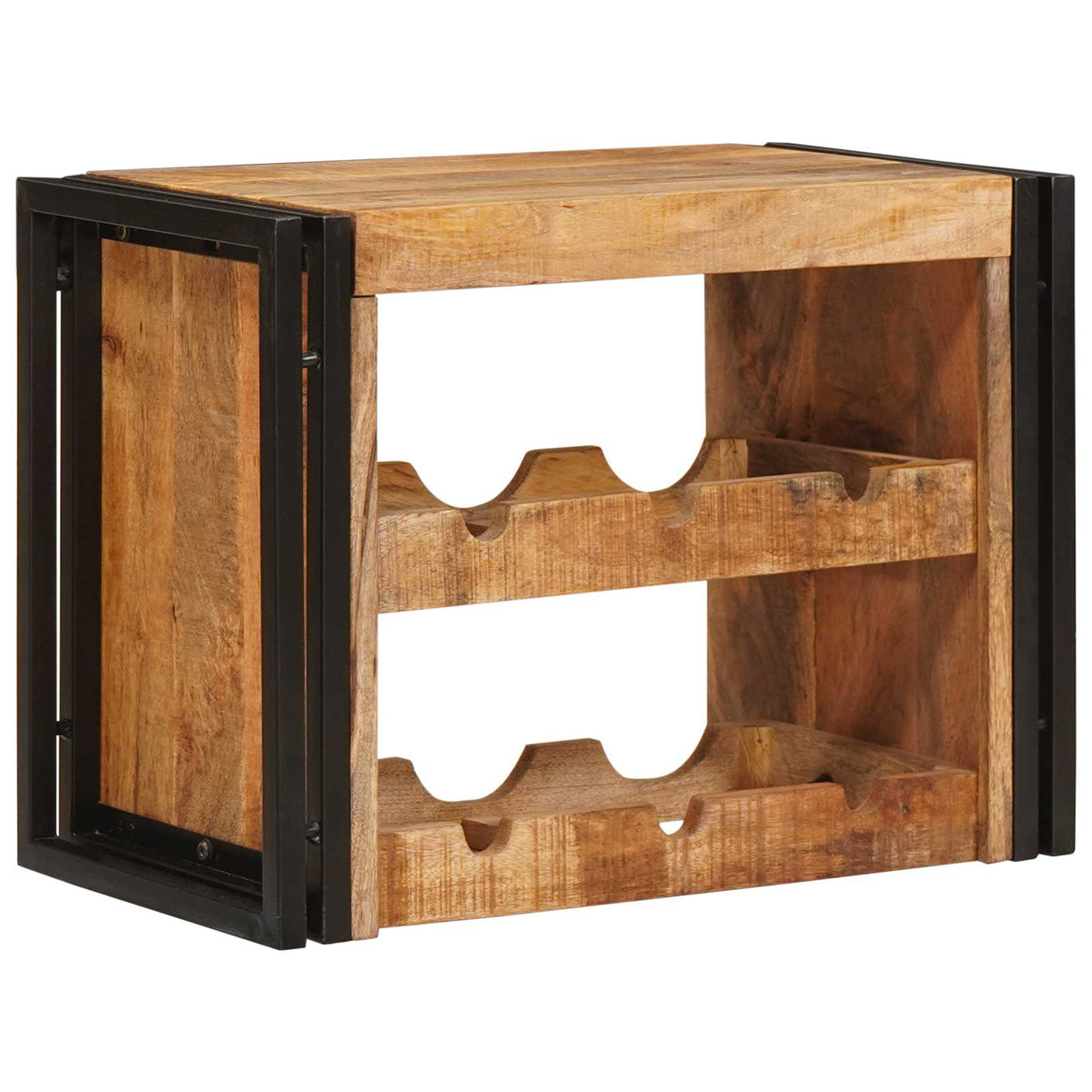 Vinfad Brun 60 X 45 X 33 Cm Solid Grov Mango Træ