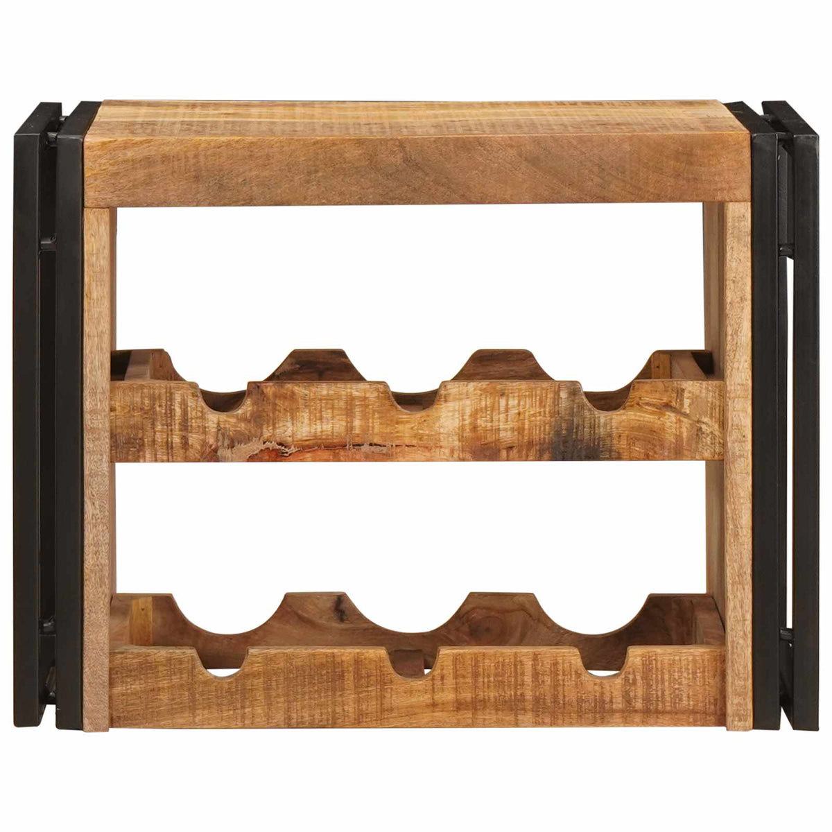 Vinfad Brun 60 X 45 X 33 Cm Solid Grov Mango Træ