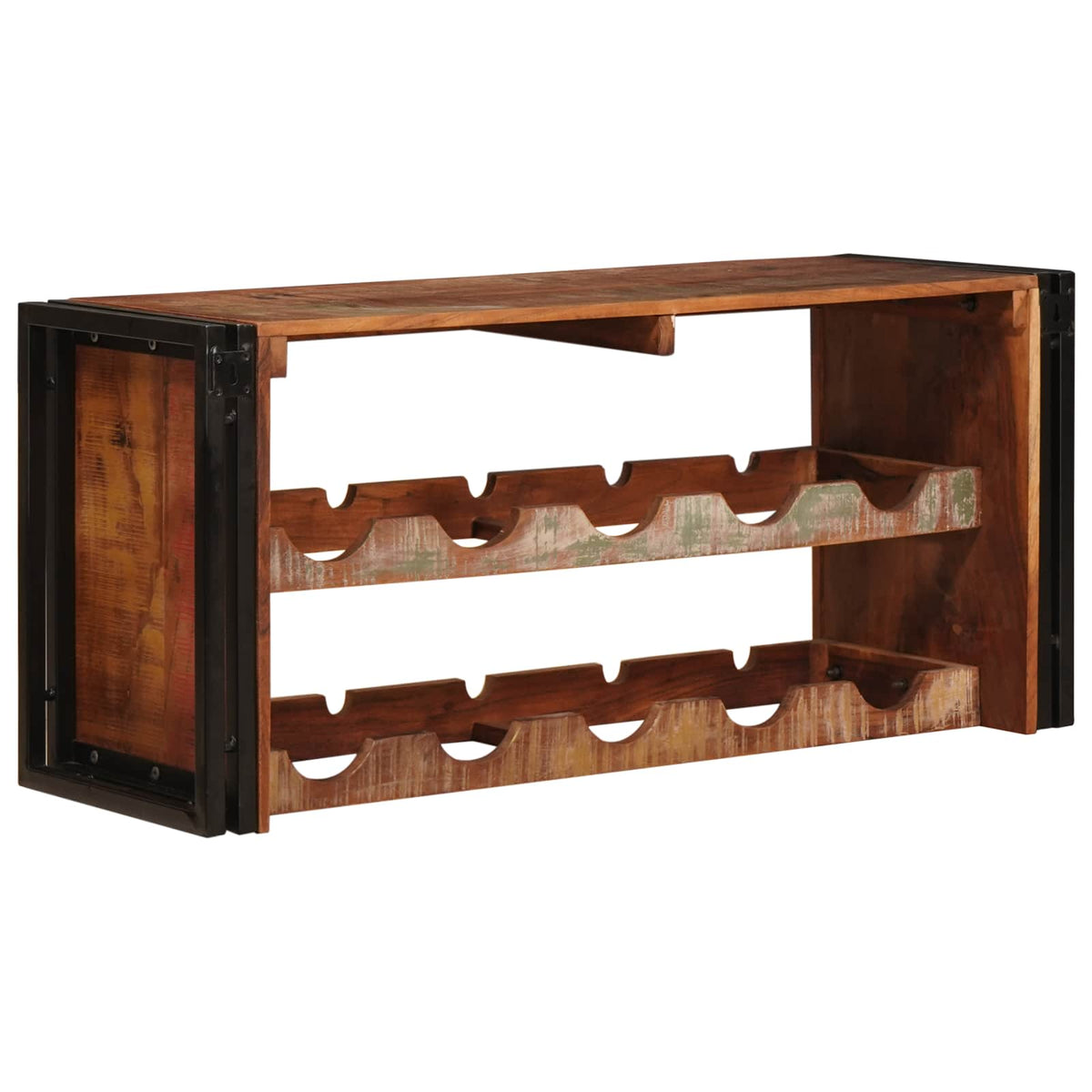 Vinfad Brun 100 X 45 X 33 Cm Solid Genvundet Træ