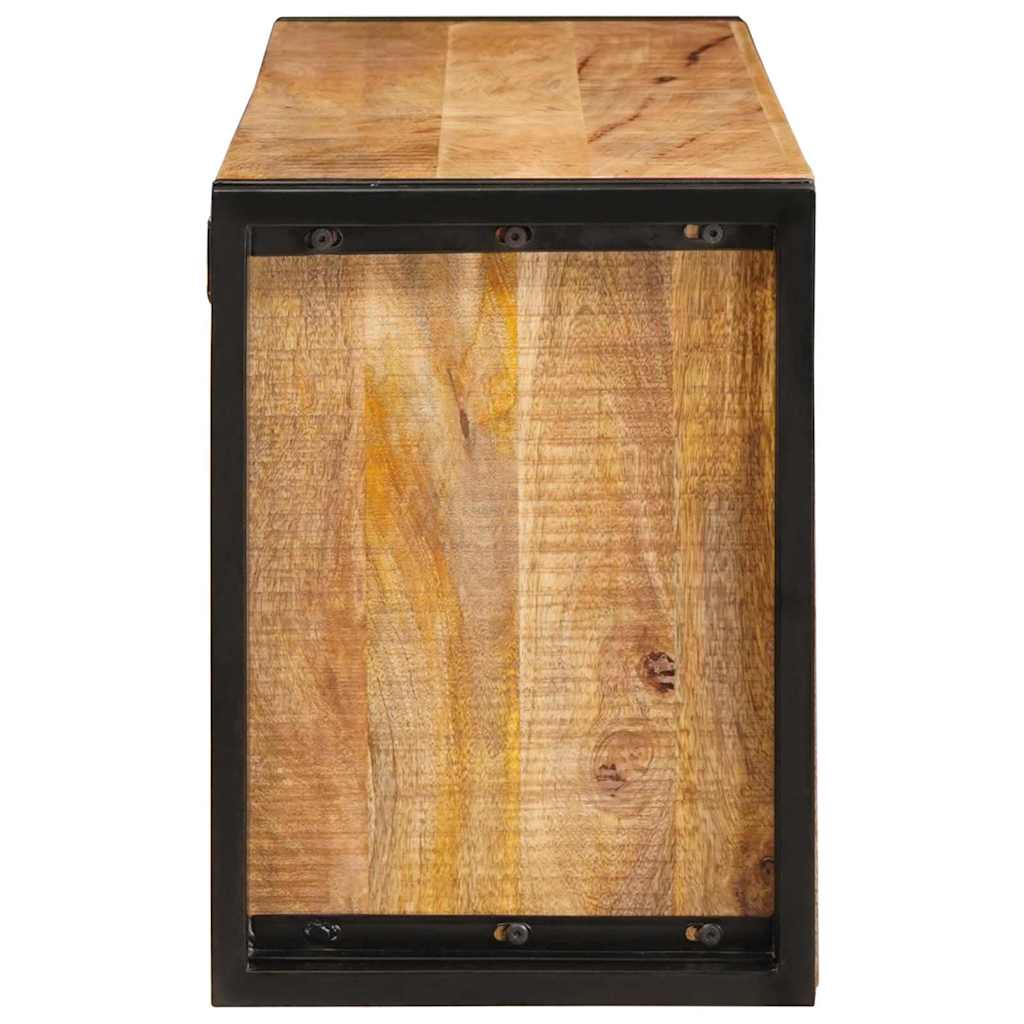 Vinfad Brun 100 X 45 X 33 Cm Solid Grov Mango Træ