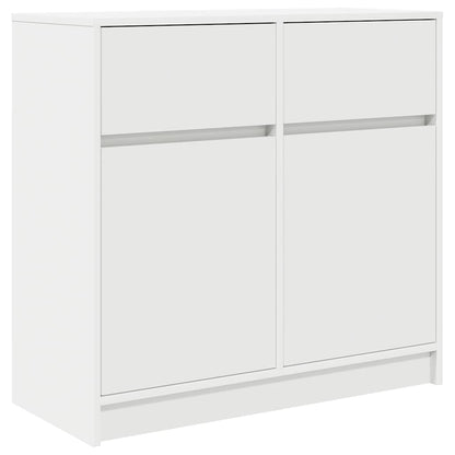 Kommode Med Skuffe 80X34X76 Cm Konstrueret Træ