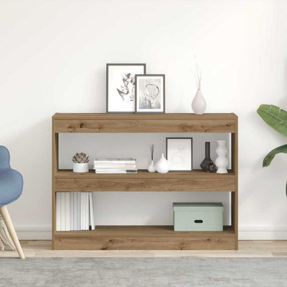 Bogreol 2 Niveauer 100 X 30 X 72 Cm Konstrueret Træ