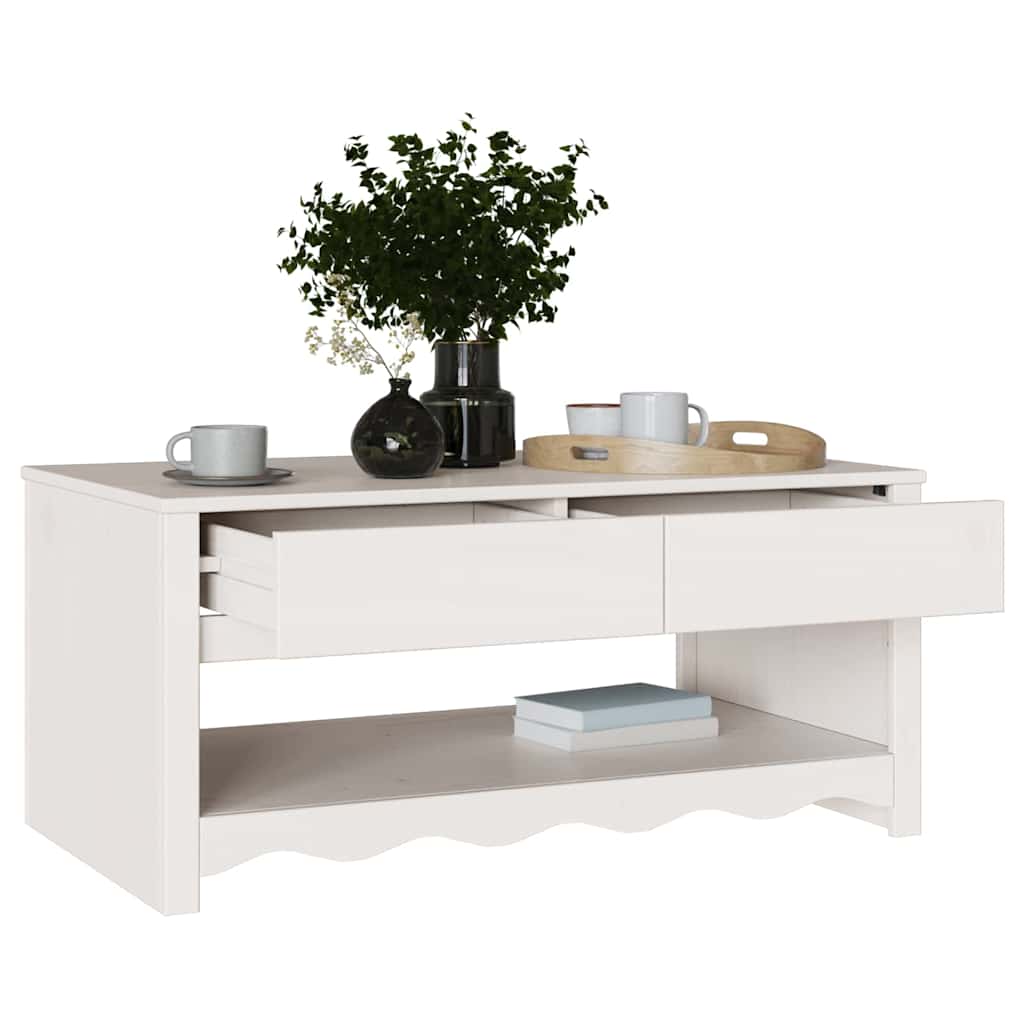 Sofabord Drammen 99 X 55 X 45 Cm Massiv Fyrretræ