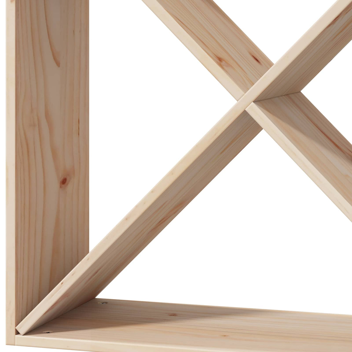 Vinfad 2 Stk. 62 X 25 X 62 Cm Massiv Fyrretræ
