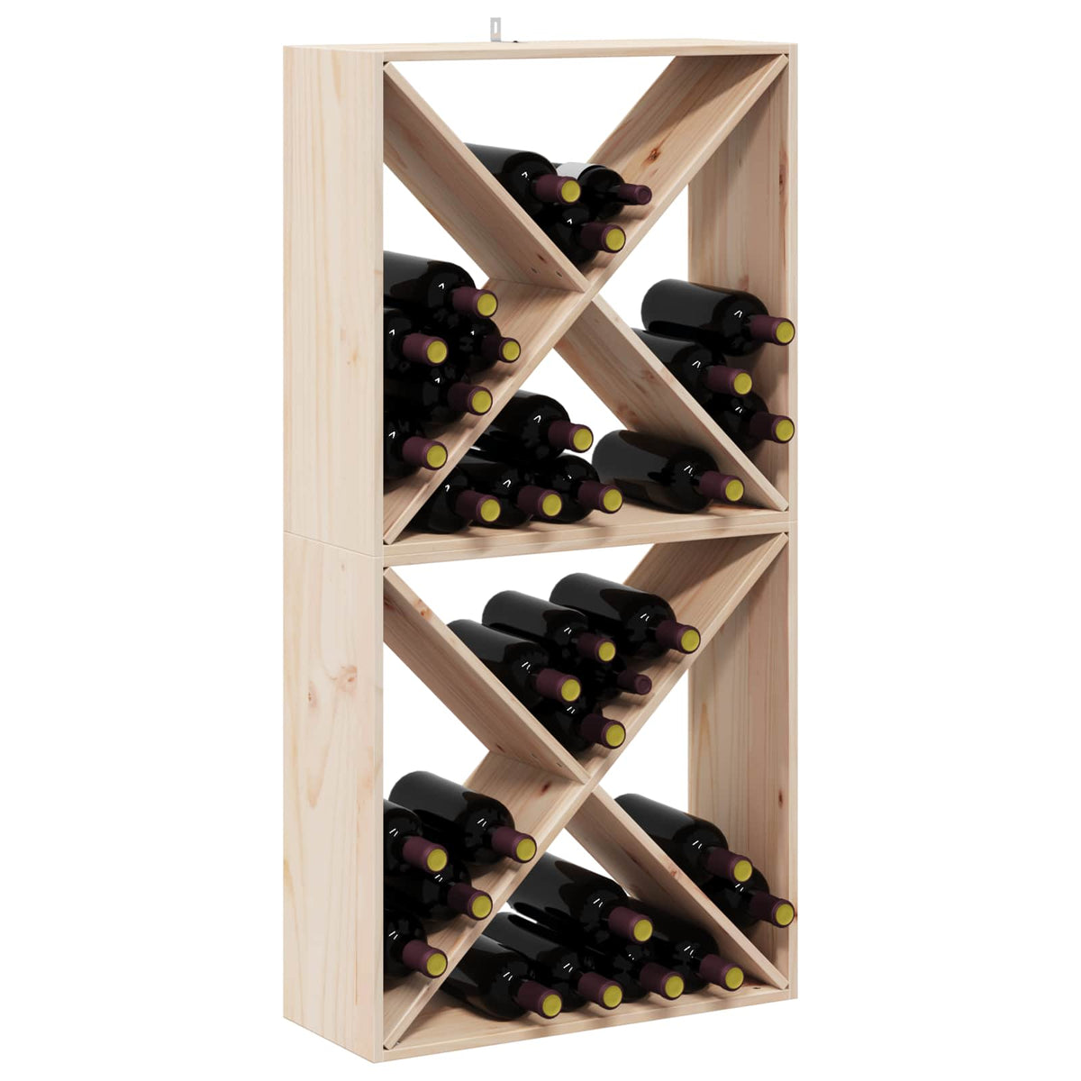 Vinfad 2 Stk. 62 X 25 X 62 Cm Massiv Fyrretræ