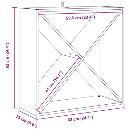 Vinfad 2 Stk. 62 X 25 X 62 Cm Massiv Fyrretræ