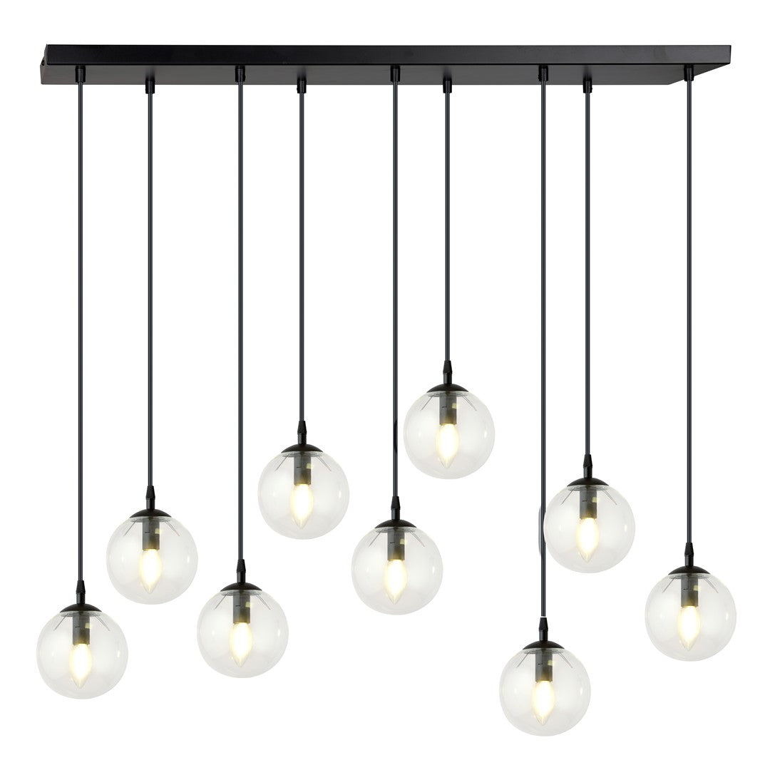 Cosmo 9 pendellampe transparent
