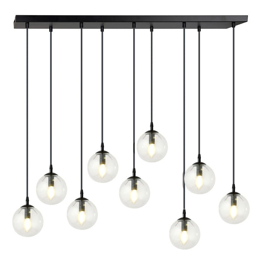 Cosmo 9 pendellampe transparent