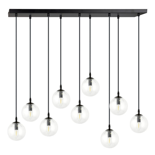 Cosmo 9 pendellampe transparent