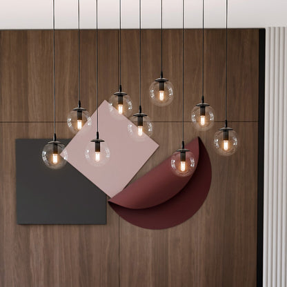 Cosmo 9 pendellampe transparent