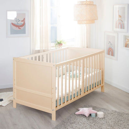 Omdannelig babyseng - 70 x 140 cm - ROBA - EASY SLEEP - Naturtræ