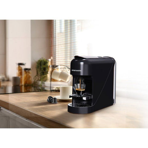 Kapselkaffemaskine - ARTHUR MARTIN - AMN230N - Espresso & Lungo - 1400 W - Sort