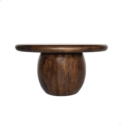 Sofabord Ø75, Mango brun valnød