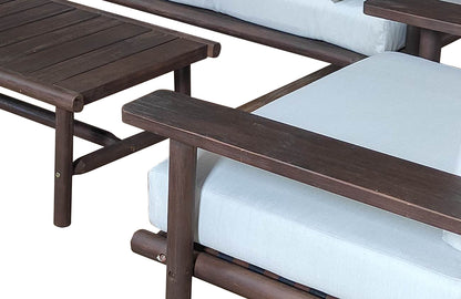 Laruna loungesæt - Akacietræ Vintage Mørk Teak Look