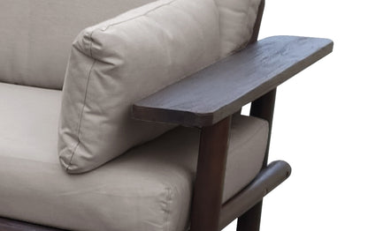 Zambra Lounge Corner Set - 3-Piece - Flat Wicker Outdoor Off-White