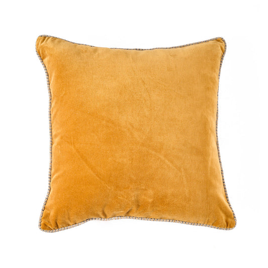 Velvet Crush pudebetræk - sennep - 50x50