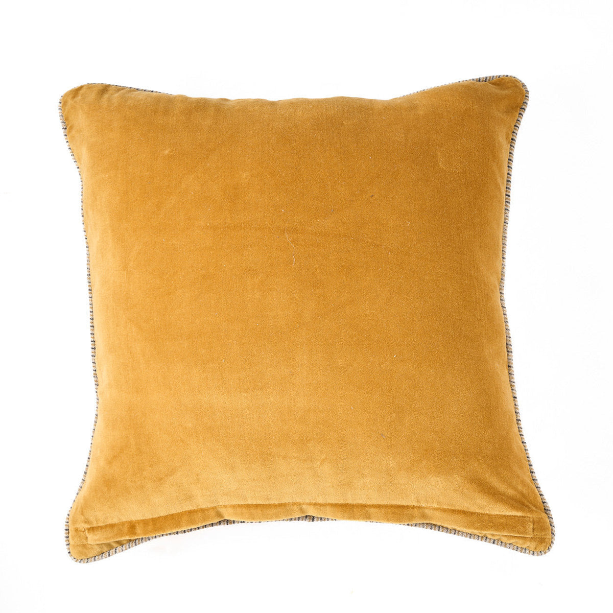 Velvet Crush pudebetræk - sennep - 50x50