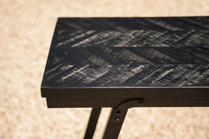 Sildebenshøjbord - Sort - 140 cm