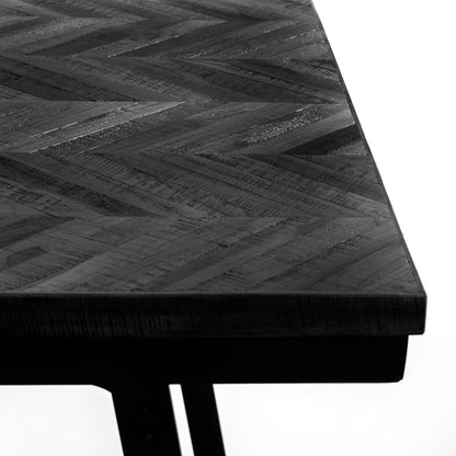 Sildebenshøjbord - Sort - 140 cm