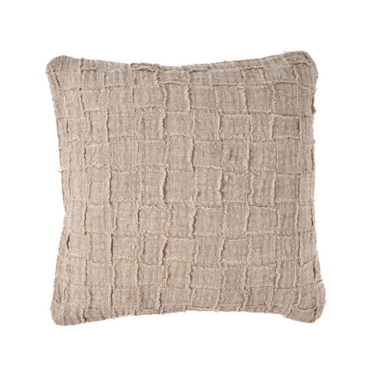 Linen Damier pudebetræk - natur
