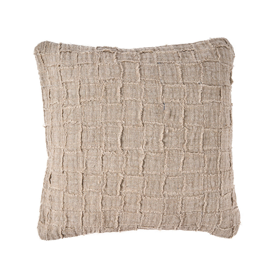 Linen Damier pudebetræk - natur