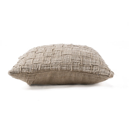 Linen Damier pudebetræk - natur