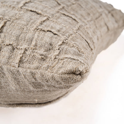 Linen Damier pudebetræk - natur