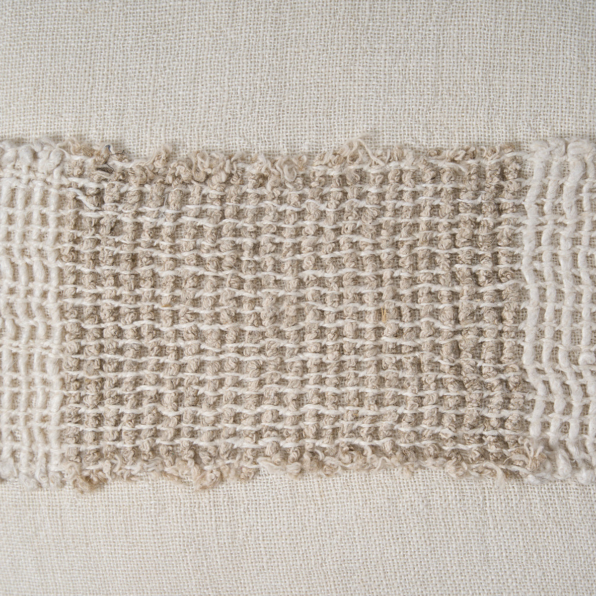 Linen Threads pudebetræk - hvid natur