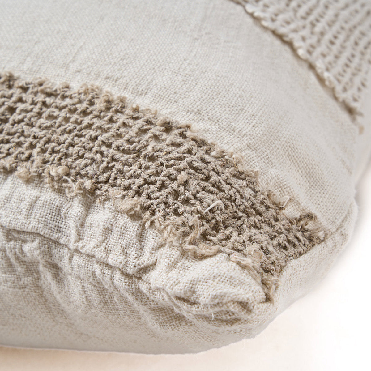 Linen Threads pudebetræk - hvid natur