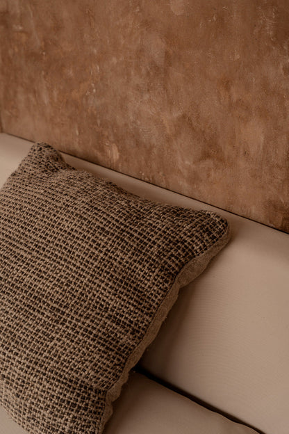 Linen Grain pudebetræk - naturlig sort