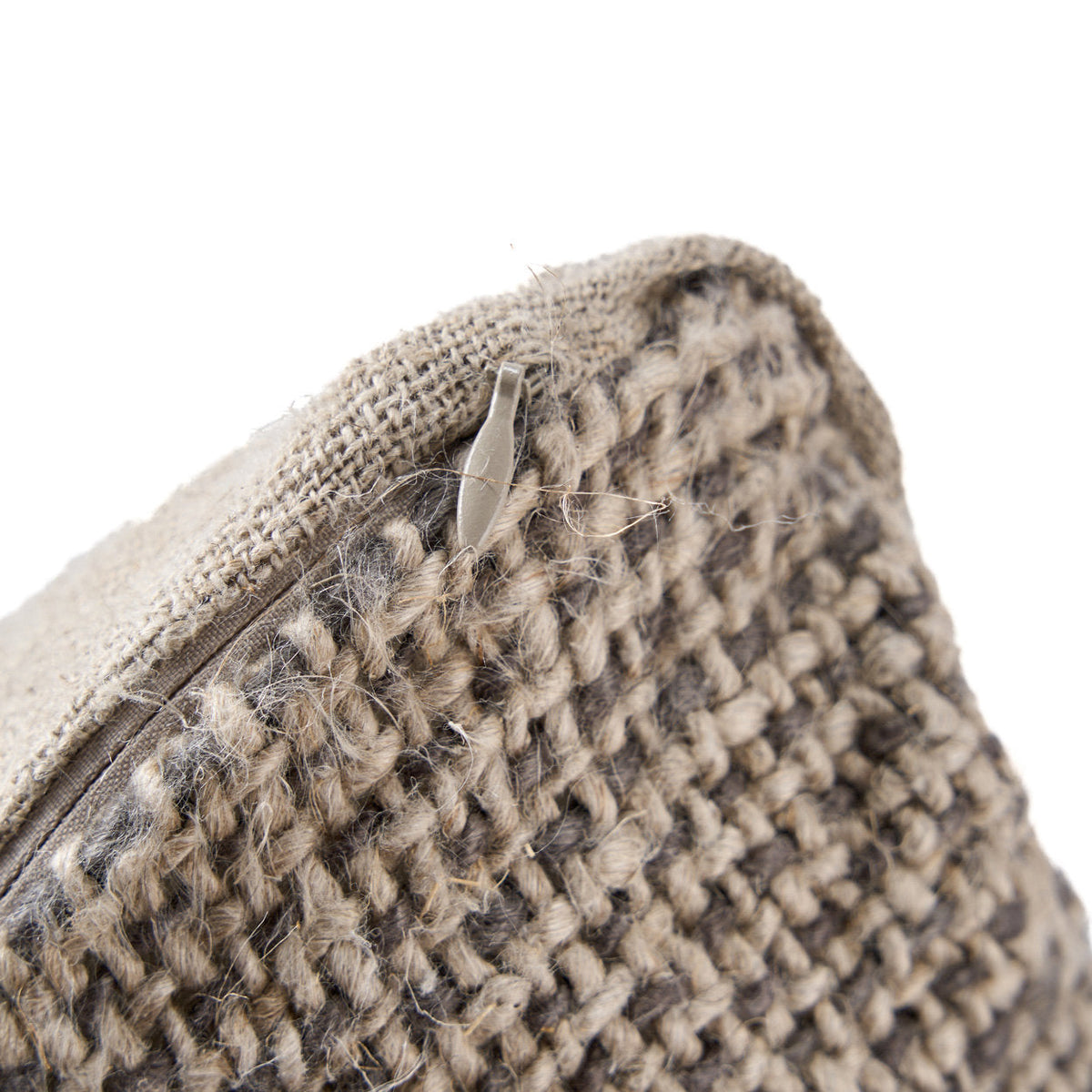Linen Grain pudebetræk - naturlig sort