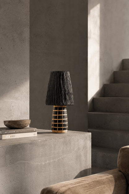 Naxos bordlampe - sort/natur