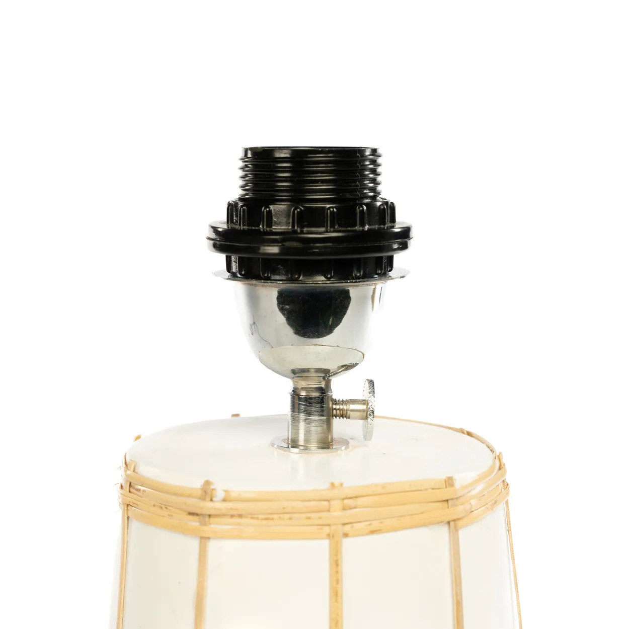 Molokai bordlampe - hvid/natur