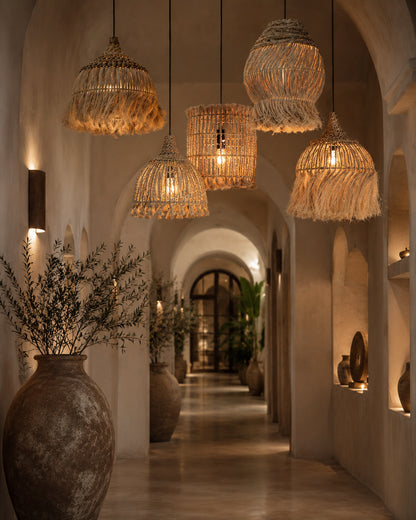 Abaca Hoola Pendel - Natur - L