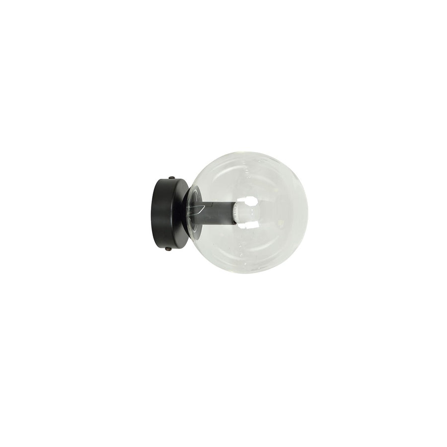 Rossi wall lamp black/clear