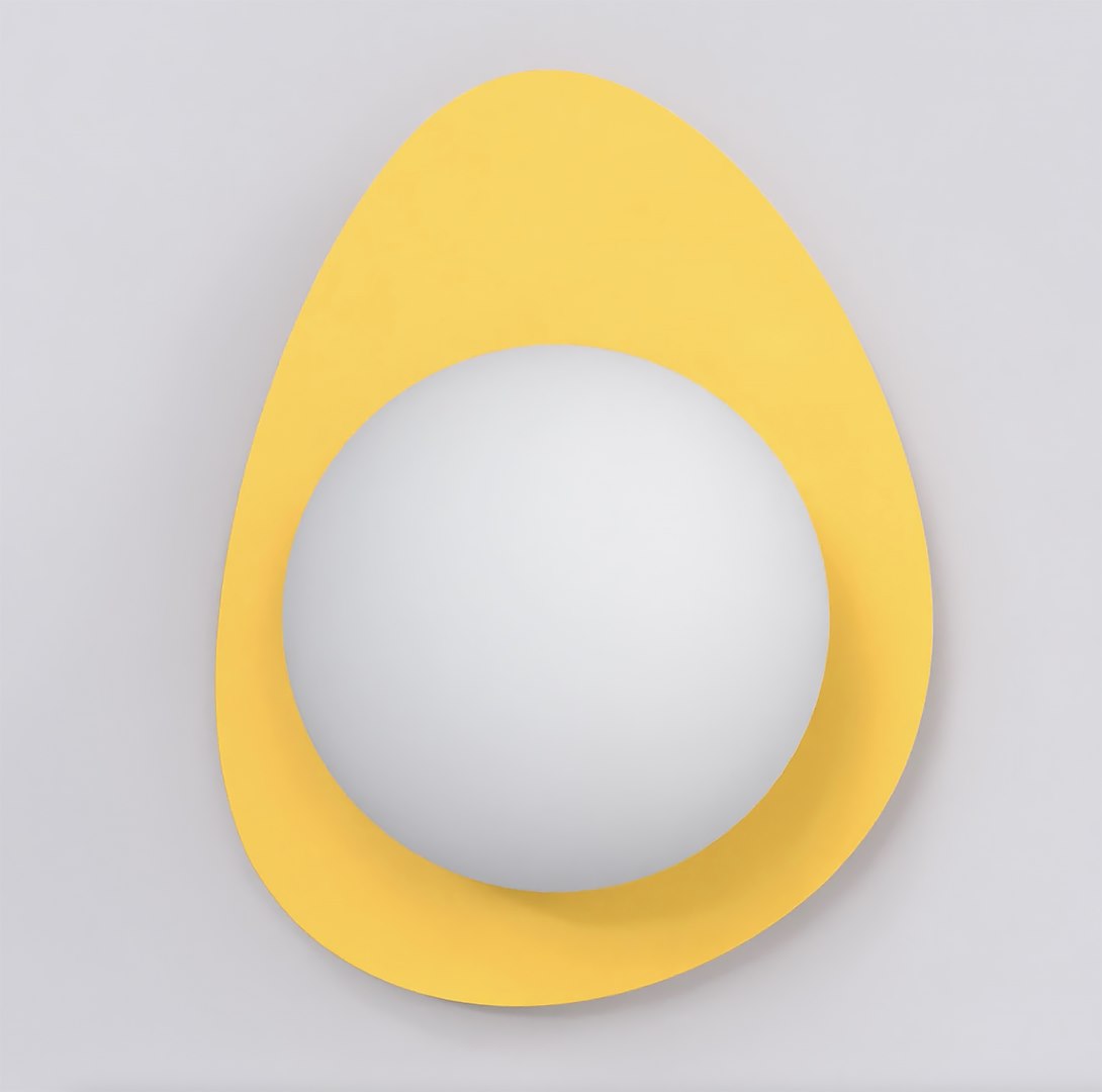 Ovo væglampe orange