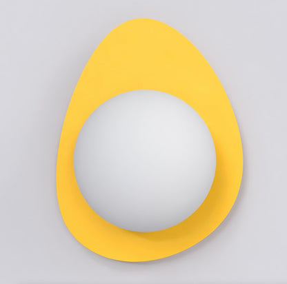 Ovo væglampe orange