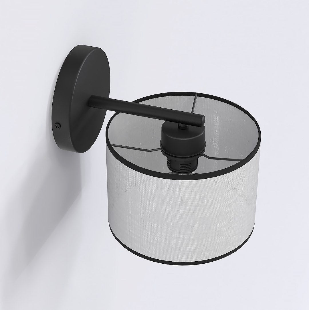 Eco væglampe sort/grå