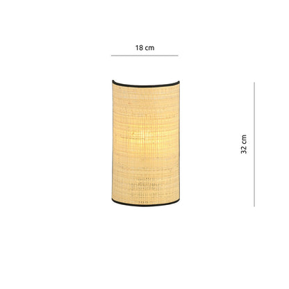 Aston væglampe rattan