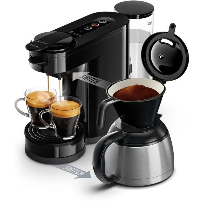 Kaffekapselmaskine - PHILIPS - SENSEO SWITCH HD6592/65 - Intens Sort