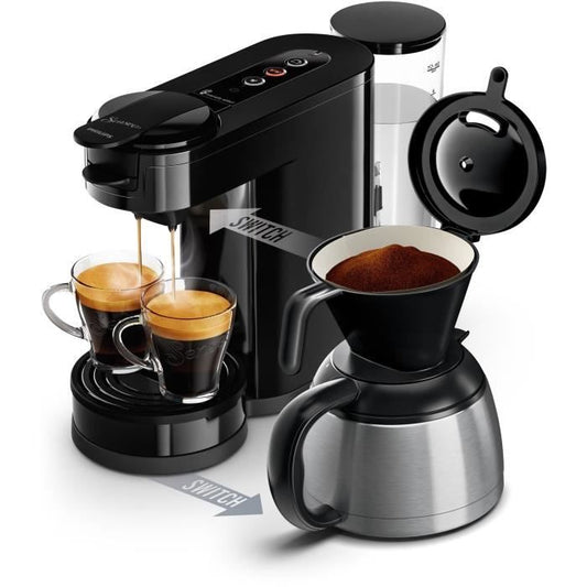 Kaffekapselmaskine - PHILIPS - SENSEO SWITCH HD6592/65 - Intens Sort